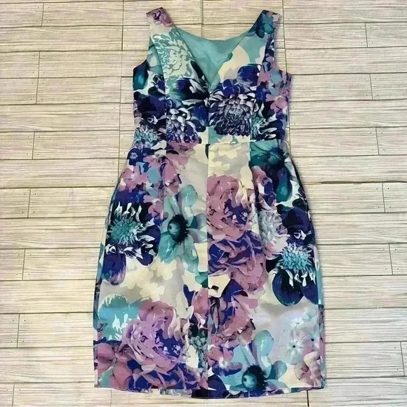 Eliza J Floral Faille Fit & Flare Dress - Picture 5 of 5